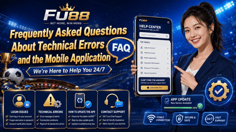Frequently Asked Questions About Technical Errors and the Mobile Application