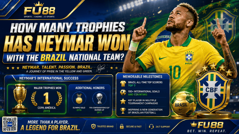 How Many Trophies Has Neymar Won With the Brazil National Team