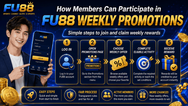 How Members Can Participate in FU88 Weekly Promotions