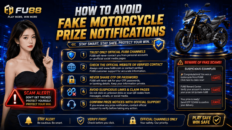 How to Avoid Fake Motorcycle Prize Notifications