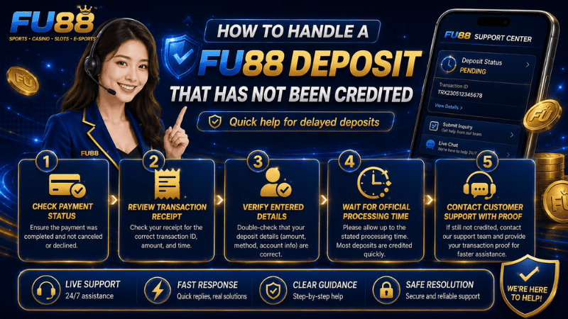 How to Handle a FU88 Deposit That Has Not Been Credited
