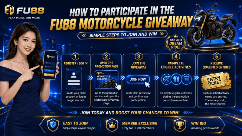 How to Participate in the FU88 Motorcycle Giveaway
