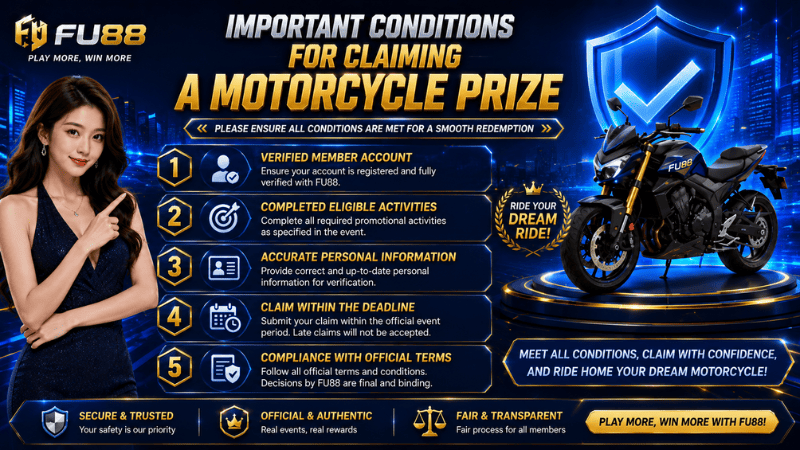 Important Conditions for Claiming a Motorcycle Prize