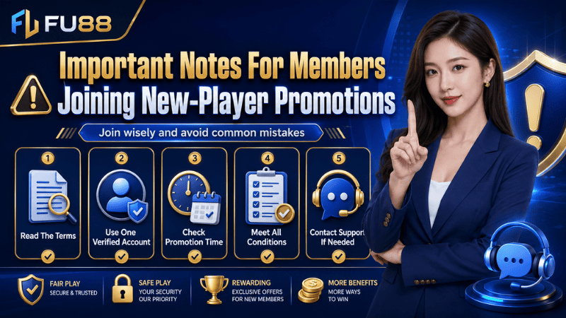 Important Notes For Members Joining New-Player Promotions