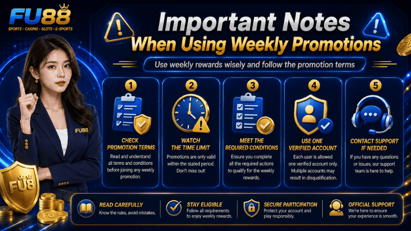 Important Notes When Using Weekly Promotions