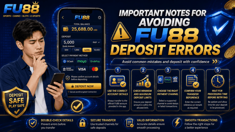 Important Notes for Avoiding FU88 Deposit Errors
