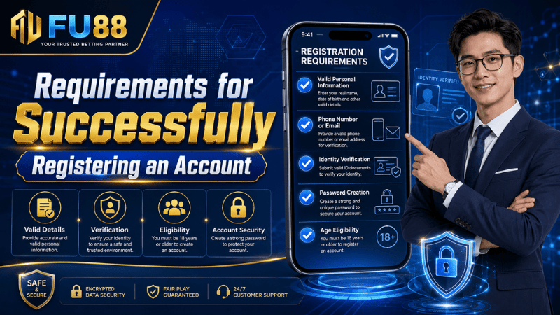 Requirements for Successfully Registering an Account