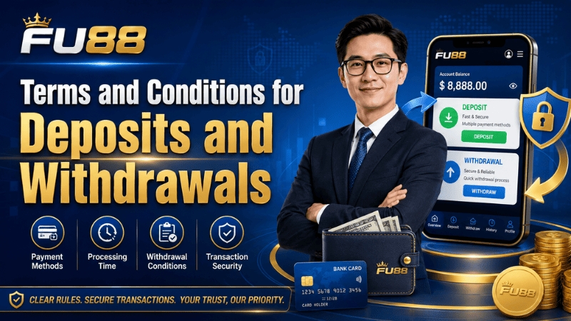Terms and Conditions for Deposits and Withdrawals