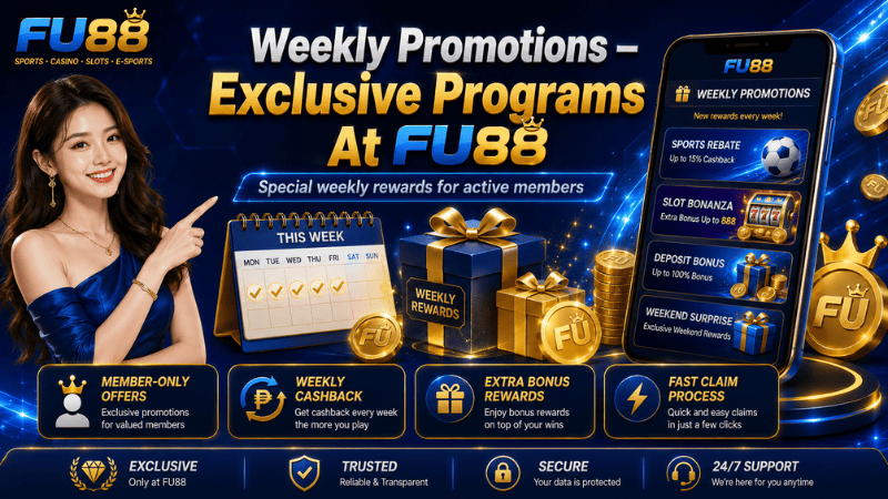 Weekly Promotions – Exclusive Programs At FU88