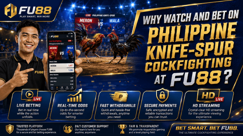 Why Watch and Bet on Philippine Knife-Spur Cockfighting at FU88?